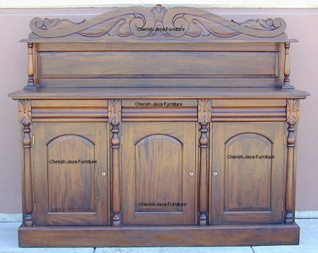 Code: DBT 002-M Name: Chiffonier 3 Drawers Size: W=170 x D=50 x H=145 cm Wood: Solid Mahogany wood.﻿